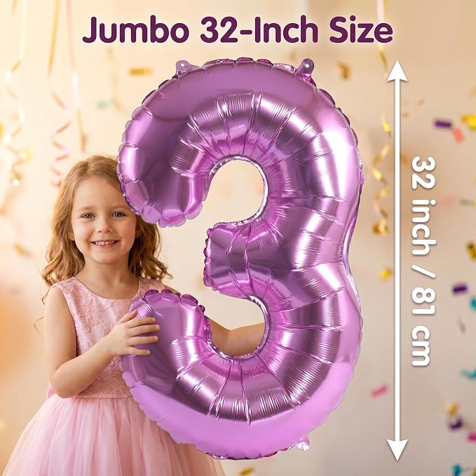 YPSelected 32 Inch Large Foil Helium Number Balloon Birthday Wedding Party 0-9 - Image 5