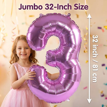 YPSelected 32 Inch Large Foil Helium Number Balloon Birthday Wedding Party 0-9 - Image 5