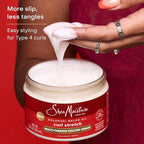 SheaMoisture Curl Stretch Multi-tasking Volume Cream Kalahari Melon Oil and a Tropical Vacation Scent With Hydrating Hyaluronic Serum, Defines Type 4 Curls For Days 11 Fl Oz
