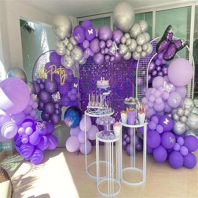 Dark Purple Balloon Arch Kit - Image 6