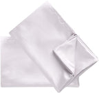 uxcell 2 Pack Silk Satin Pillowcase for Hair and Skin, Cool, Silky, Soft Breathable Pillow Cases Standard Size 20x26 Inch Sateen Pillowcase Lavender Gray with Envelope Closure