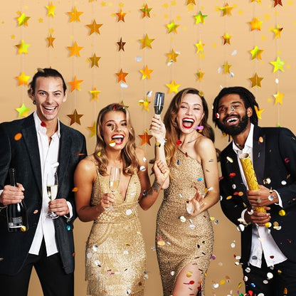 Patelai Glitter Star Garland Banner 2026 Graduation Decor 130 Feet Star Hanging - Image 4