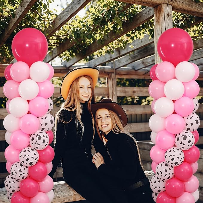 Dusty Pink Cow Balloon Column Stand Kit Set of 2 - Image 9