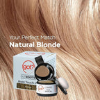 Got? Roots - Root Touch Up Hair Color, Brow, Beard, Hairline & Bald Spot Concealing Powder - Gray Root Coverage for Women & Men - 0.14 OZ Tub (Natural Blonde, Pack of 2)