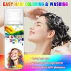 Green Temporary Hair Color Spray - Washable & Natural One-Time Use Hair Wax for Women & Kids & Adults - Strong Hold for Halloween, Cosplay, Party, Washes Out Easily