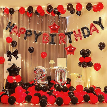 CANREVEL Happy Birthday Banner Decorations + 8Pcs Star Balloons, - Image 4