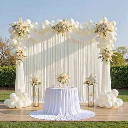 40ft×12ft Ivory Backdrop Curtain - Image 8