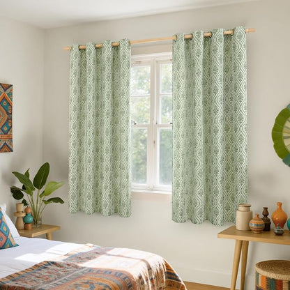 BGment Olive Green French Country Curtains 63 Inches Long - Image 2