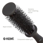 Kent AH15G AirHedz Ceramic Round Brush for Blow Drying, Blow Dryer Hair Brush for Long Bobs and Short to Mid-Length Hair, Features Ceramic Barrel for Accurate Results and Faster Drying Time.