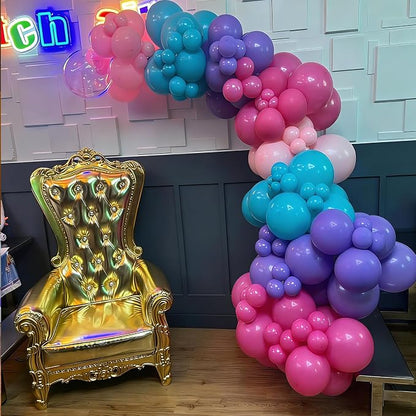 YMSZ Pink Blue Purple Balloons Arch Kit, Birthday Decorations - Image 7