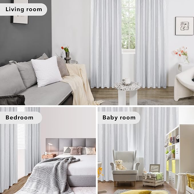 Deconovo Blackout Back Tab Curtains - Image 7