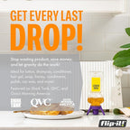 Flip-It! Bottle Emptying Kit – 6 Bottle Pack - No more wasted product - Fits most plastic bottles – 6 Base Caps, 6 Adapters – Bright Color Edition