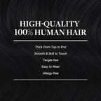 GOO GOO Clip in Hair Extensions Real Human Hair, Remy Human Hair Extensions Clip ins for Women, Natural Human Hair, 18inch 120g 7Pcs, 1 Jet black