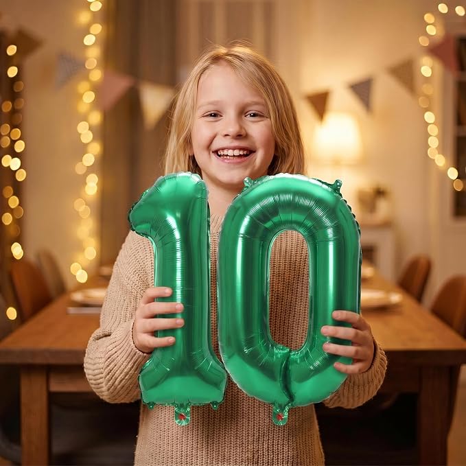 Number 10 Balloon Foil Mylar Balloons - Image 2