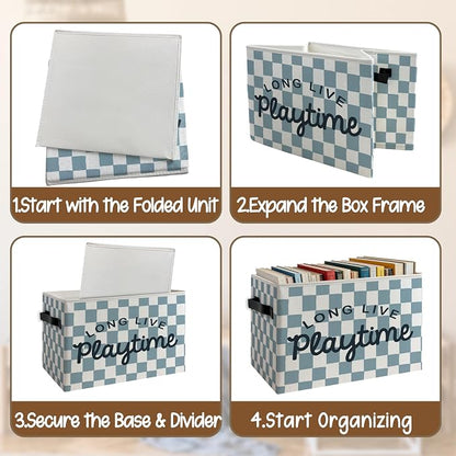 Kids Playroom Foldable Storage Bins Box - Image 4