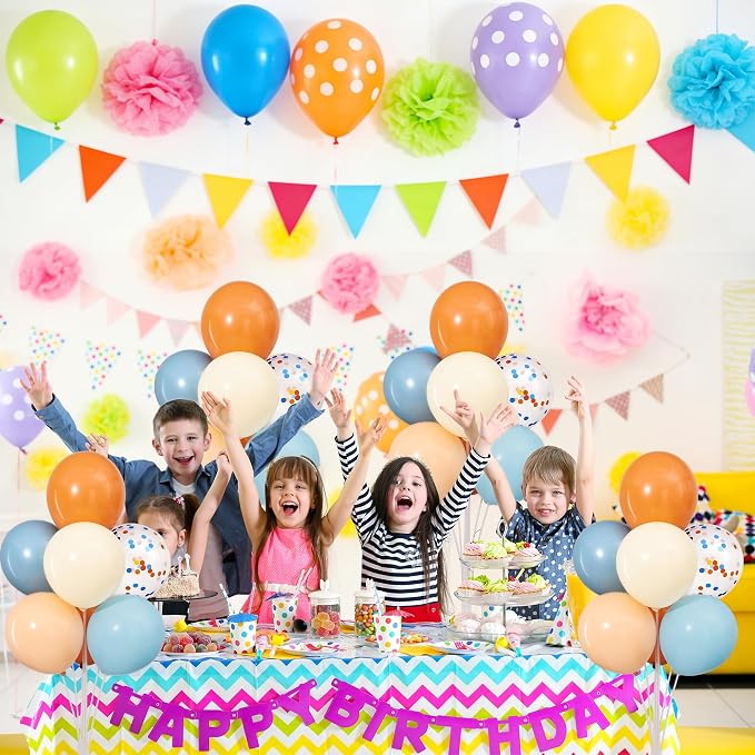4 Sets Blue and Orange Balloons Stand Kit - Image 8