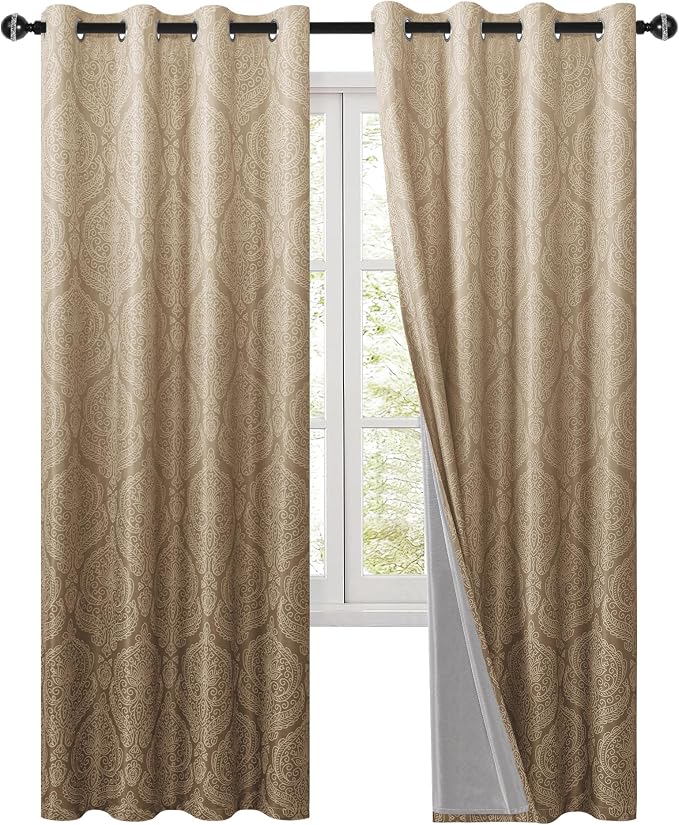 DWCN 100% Blackout Curtains for Bedroom 90 Inch Long - Image 9