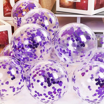 Purple Confetti Balloons - Image 3