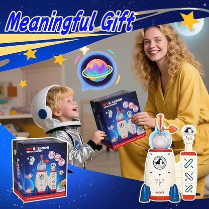 Amy&Benton 195PCS Space Rocket DIY Sticky Balloons - Image 9