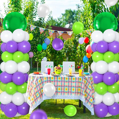Hungdao 2 Sets Light Inspired Year Balloon Column Stand Kit Cartoon Story Game - Image 7