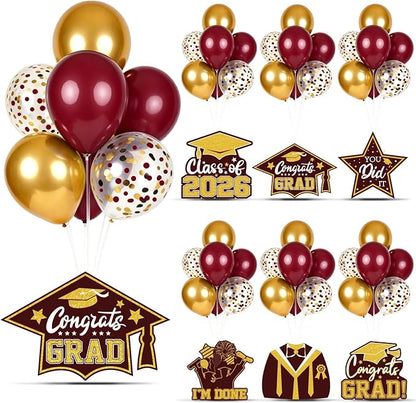 6 Sets 2026 Graduation Balloon Stand Kit by Unknown