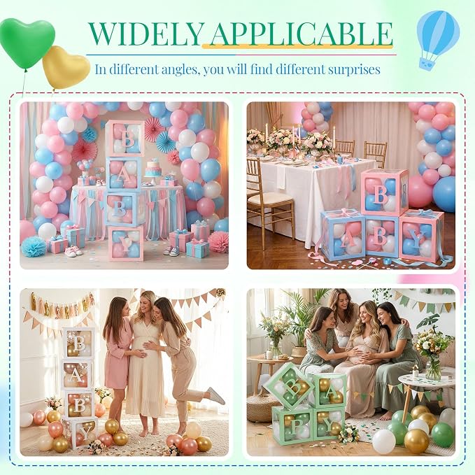 Seenelling 4 Pcs Balloon Boxes - Image 6