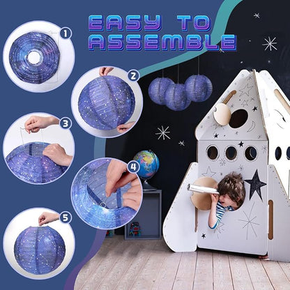 3pcs Galaxy Paper Lanterns - Image 3