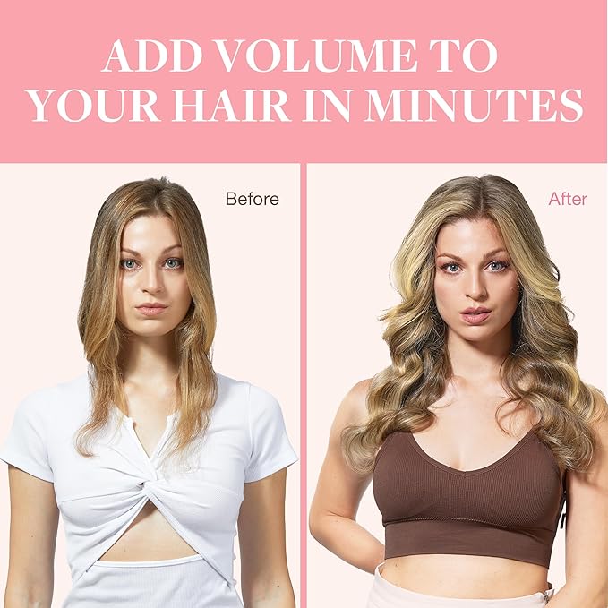 GOO GOO Clip in Hair Extensions Real Human Hair, Remy Human Hair Extensions Clip ins for Women, Natural Human Hair, 18inch 120g 7Pcs, 5A/90/16F Bahamian Balayage