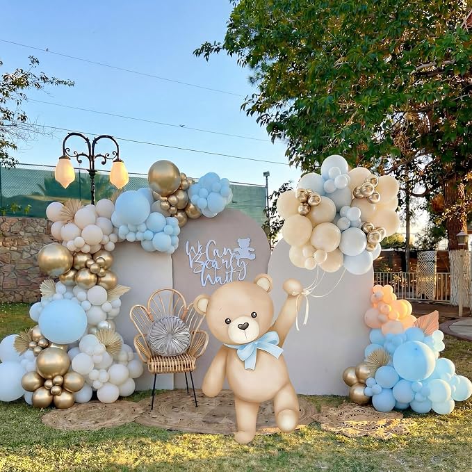43 Pcs Bear Baby Shower Party Decorations 31 Bears Cardboard Cutout Stand - Image 7
