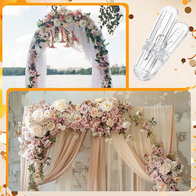 20 Pack Balloon Clips for Balloons Arch, Transparent Balloon Arch Clips for - Image 3
