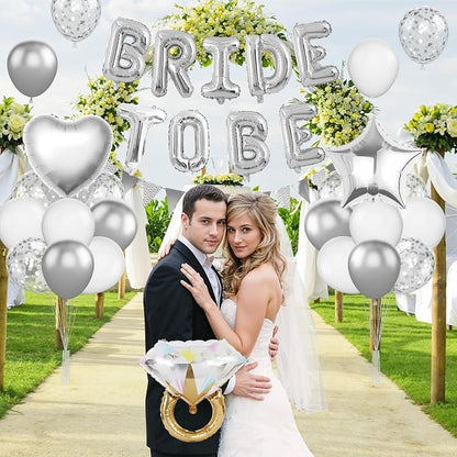 Dagelar Silver Bachelorette Party Decorations, Bride To Be Bridal Shower - Image 5