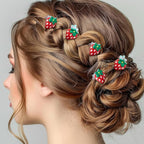 20pcs Mini Strawberry Clips for Women, Small Strawberry Hair Claw Clips, Non-Slip Cute Jaw Claw Hair Barrette Fruit Accessories for Long Short Thin Thick Curly Straight Hairstyles- Red
