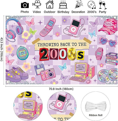 Early 2000s Y2K Theme Backdrop - Image 3