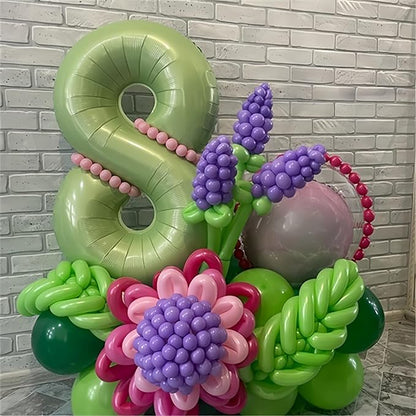 18th Birthday Balloons Sage Green - Image 6
