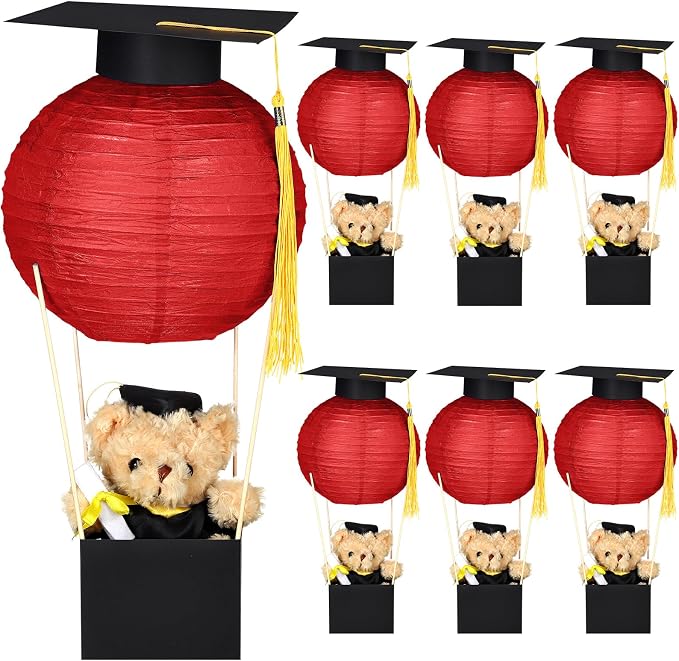 Silipull 6 Sets Graduation Table Centerpieces Hot Air Balloon Party Decorations by Silipull