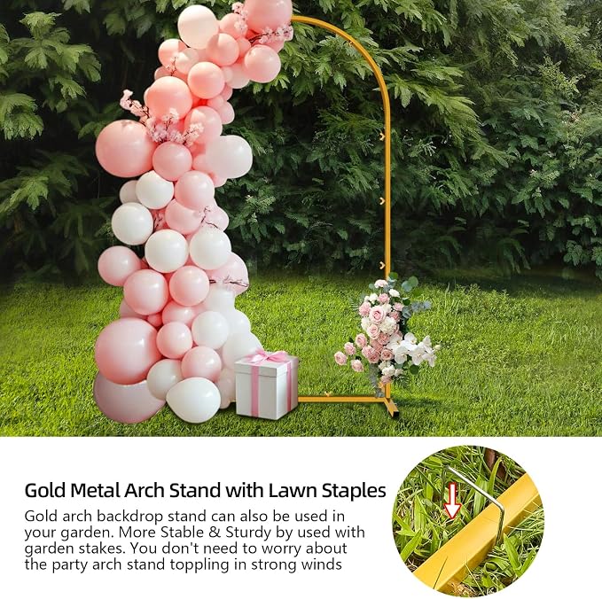 7.2 FT Wedding Arch Backdrop Stand - Image 5