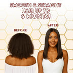 Brazilian Keratin Treatment Kit – Jumy Bee 3 Steps 2.03 fl oz | Formaldehyde-Free At Home Hair Straightening & Smoothing System |Keratina para Alisar el Pelo | Anti-Frizz Repair Mask & Shampoo
