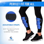 Shin Splint Ice Packs (XL Set of 2) Reusable Hot and Cold Therapy Wrap | Leg or Calf Pain Relief | Advanced Soft Gel Technology | Freezable and Microwavable | Running Injuries & Recovery
