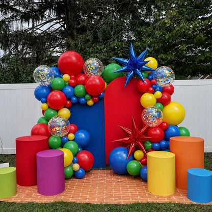Rainbow Colorful Balloons Arch Kit - Image 2