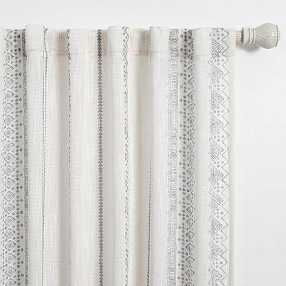 Boho Curtains 84 Inches Long Curtains by MEETSKY