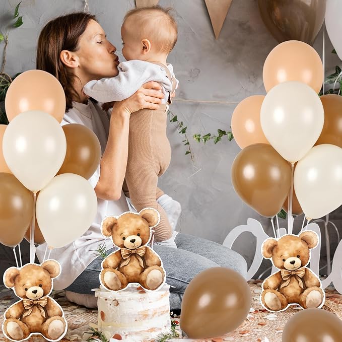 6 Sets Balloon Stand Kit for Table Bear Baby Shower Centerpieces - Image 8