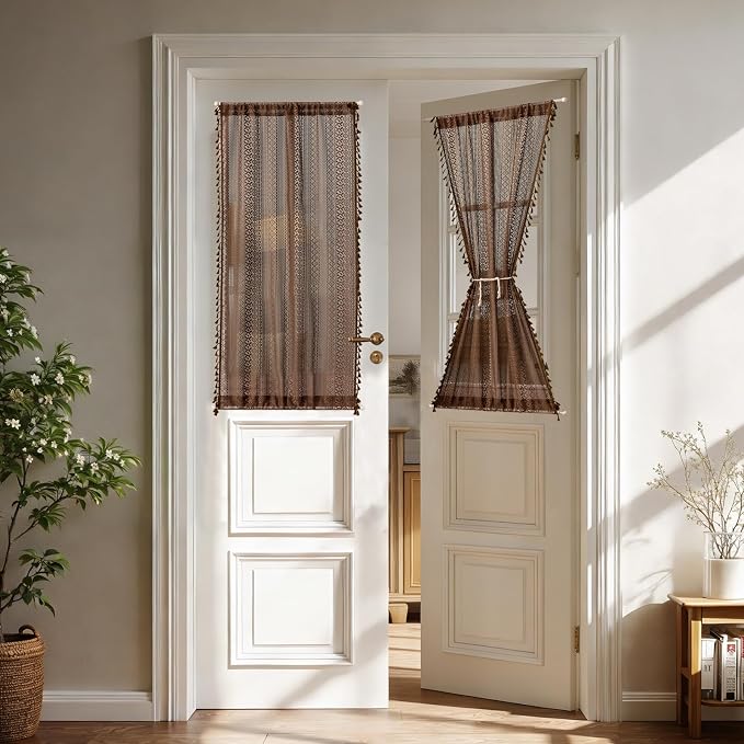 Sutuo Home Caramel Door Window Curtains by SutuoHome