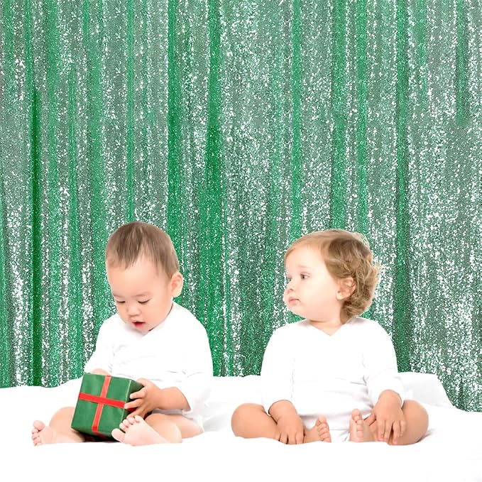 Eternal Beauty Mint Greem 3mm Sequin Backdrop 7x7 Ft - Image 3