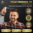 Elevate Hair Regrowth Treatment 5% Minoxidil Spray for Men - Clinically Proven Formula Fast Absorbing for Hair Loss and Growth Unscented Topical Hair Spray for Thinning & Balding Hair - Made in USA