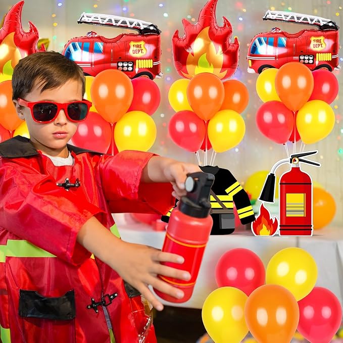 6 Sets Fire Fighting Party Balloon Stand Kit - Image 2