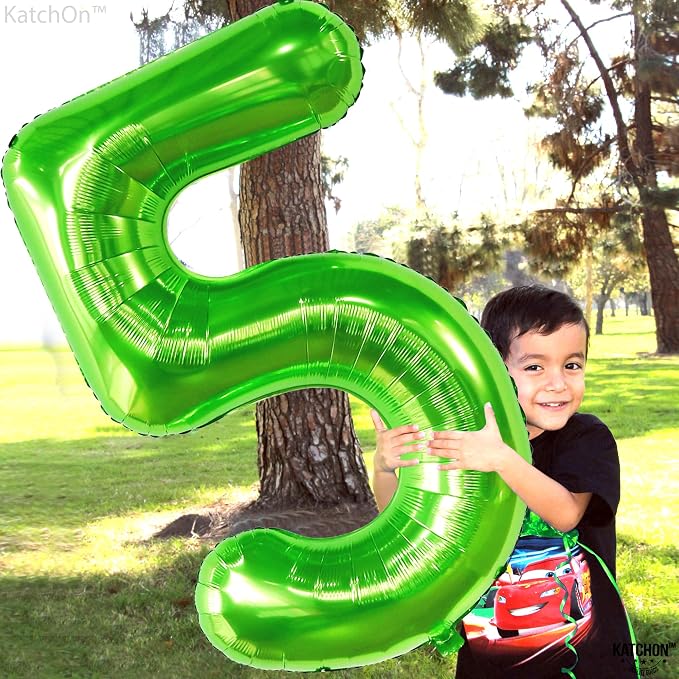 KatchOn Light Green 5 Balloon Numbers, 40 Inch | Balloons - Image 2