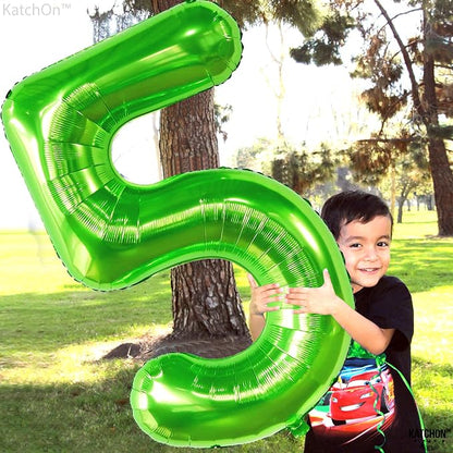 KatchOn Light Green 5 Balloon Numbers, 40 Inch | Balloons - Image 2