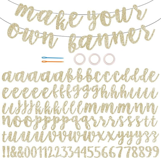 BEISHIDA 116 PCS A-Z DIY Letter Banner Kit Make Your Own Banner，Including 111 by Beishida