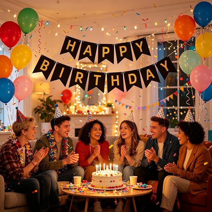 Happy Birthday Banner Birthday Party Supplies - Image 5