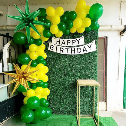 Yellow And Green Balloons, 12inch Green Yellow White Balloons, Confetti Balloon - Image 5
